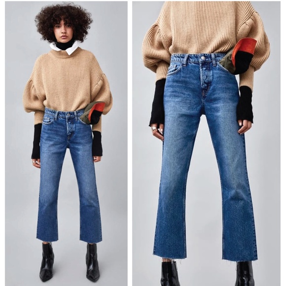 Cut zara jeans Clearance